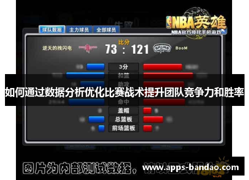 如何通过数据分析优化比赛战术提升团队竞争力和胜率 如何通过数据分析优化比赛战术提升团队竞争力和胜率