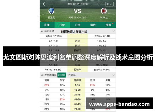 尤文图斯对阵恩波利名单调整深度解析及战术意图分析 尤文图斯对阵恩波利名单调整深度解析及战术意图分析